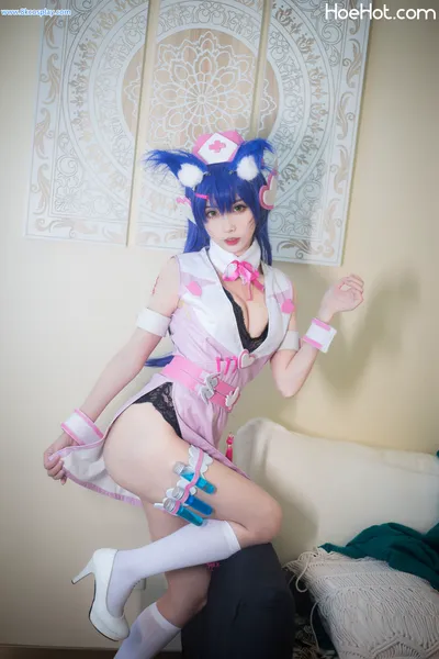 [清颜真德秀] NO.06 阿狸护士 The Nine-Tailed Fox Ahri Nurse nude cosplay leaked 449572