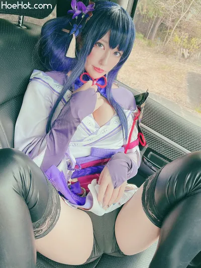 [Ringo Mitsuki] 車内で💜エロランジェリーの原神⚡️雷電将軍💜 nude cosplay leaked 576512