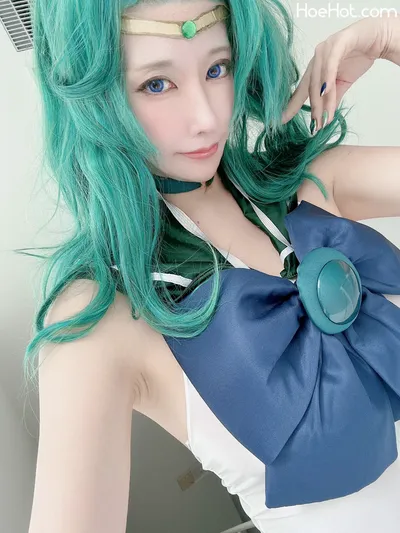 [林檎蜜紀] 優雅なドスケベ💙アダルトverセーラー戦士レオタードで💚見せつけ系💋セーラーネプチューン💙 (美少女戦士セーラームーン) nude cosplay leaked 406718