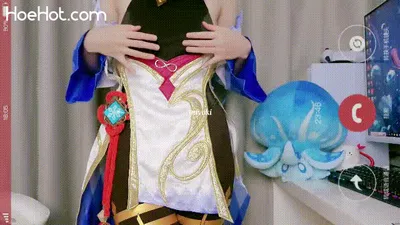 铃木美咲 - 想见你 甘雨单人 with GIF nude cosplay leaked 35779