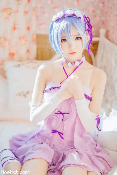 桜桃喵 - 蕾姆小睡裙 nude cosplay leaked 373462