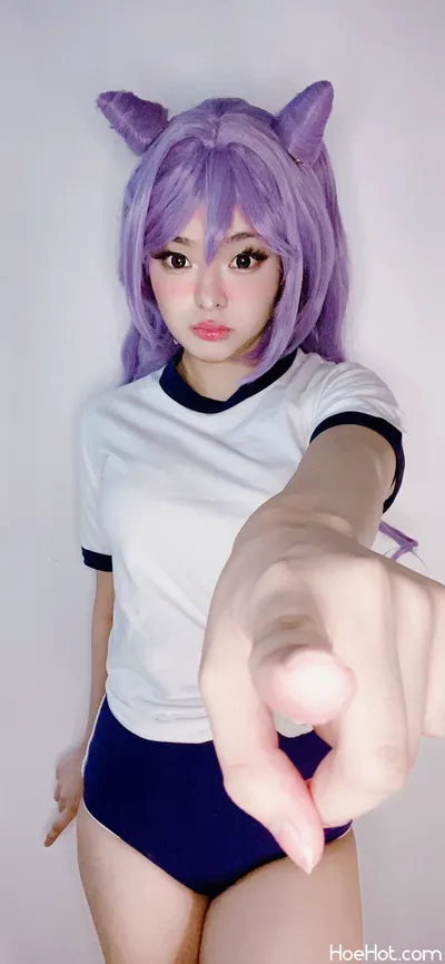 Mei Flurryy - Keqing PE uniform nude cosplay leaked 244202