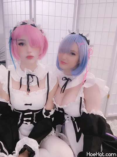 Kelly Jean &amp; Kayandere - Rem &amp; Ram Selfies nude cosplay leaked 223117