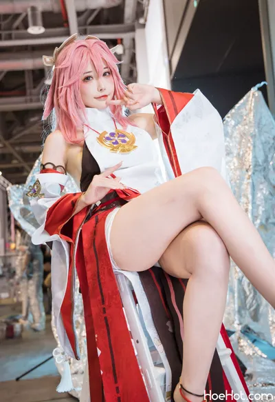 糖果果candy - 八重神子 nude cosplay leaked 68358