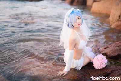 [Cheng Meow] Rem Swimsuit Bride nude cosplay leaked 553060