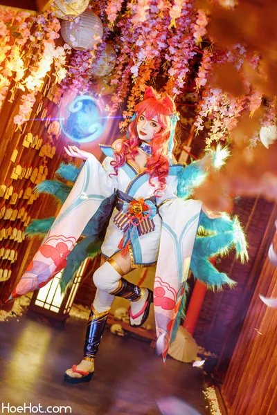 雯妹不讲道理/wenwenKira - Spirit Blossom Ahri nude cosplay leaked 516027