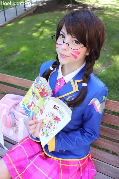 Melondoki - D.Va schoolgirl nude cosplay leaked 283198