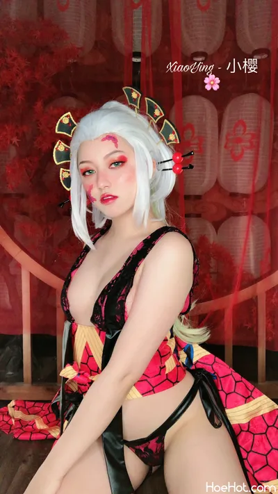 Xiaoying - Daki (Demon Slayer)kimetsu no yaibadakif:makeupf:painted nailsf:pastiesf:stirrup legwearf:stockingsf:very long hairxiaoyingnon-nude nude cosplay leaked 501594