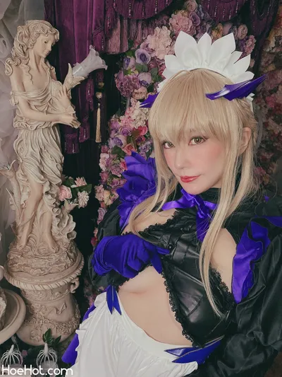 [林檎蜜紀] ドスケベ下乳のカルデアメイド🖤アルトリアオルタ (with Mov) nude cosplay leaked 347806