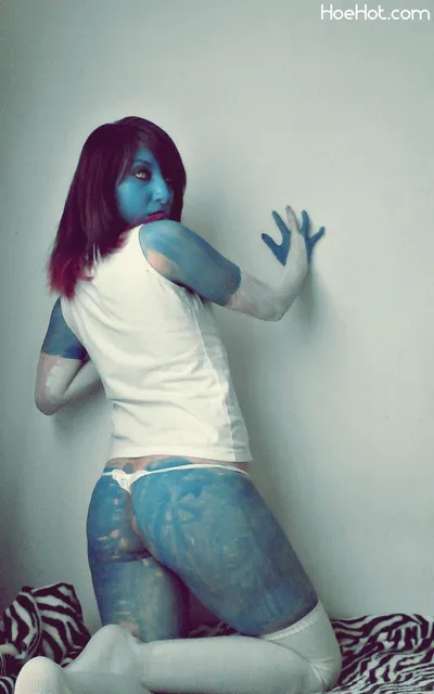 Mystique Cosplay Body Paint nude cosplay leaked 391287