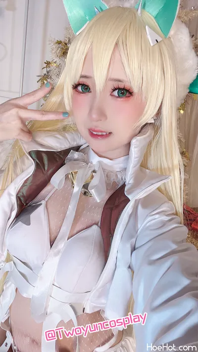 Twoyun cosplay / NIKKE Christmas Rupee nude cosplay leaked 364742