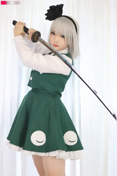 Yukina - Youmu Konpaku nude cosplay leaked 6949