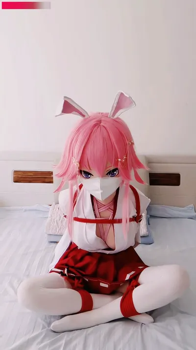 Yae Sakura miko bondage nude cosplay leaked 17927