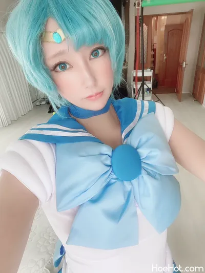 [Ringo Mitsuki] えっちすぎるセーラーマーキュリー💙懐かし系コスプレ回💙 (Bishoujo Senshi Sailor Moon) nude cosplay leaked 601092