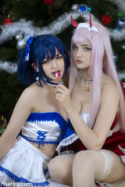 Digi Demon &amp; GAKI Aiko - Zero Two and Ichigo - Gaymas nude cosplay leaked 526929