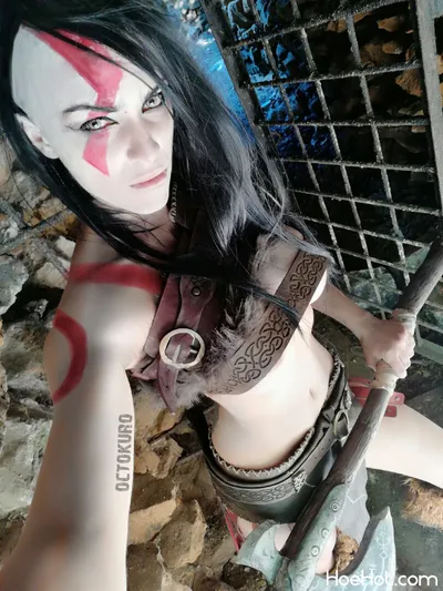 Octokuro - Female Kratos nude cosplay leaked 27052