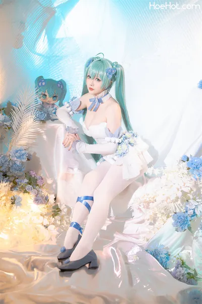 星之迟迟 初音未来粉蝶花精灵 Small nude cosplay leaked 31502