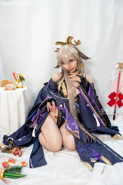 [草莓羽衣][黒ギャル八重神子]墨桜色の夜笙雅芸 nude cosplay leaked 44473