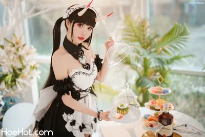 [面饼仙儿] 能代女仆 Azur Lane Noshiro Maid nude cosplay leaked 316010