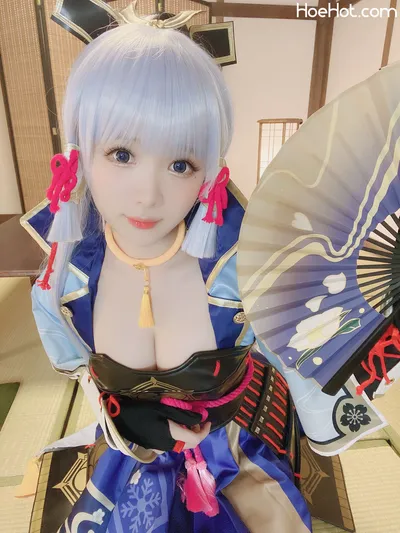 [霜月しも] 白鷺の姫君 原神の神里綾華 nude cosplay leaked 379313