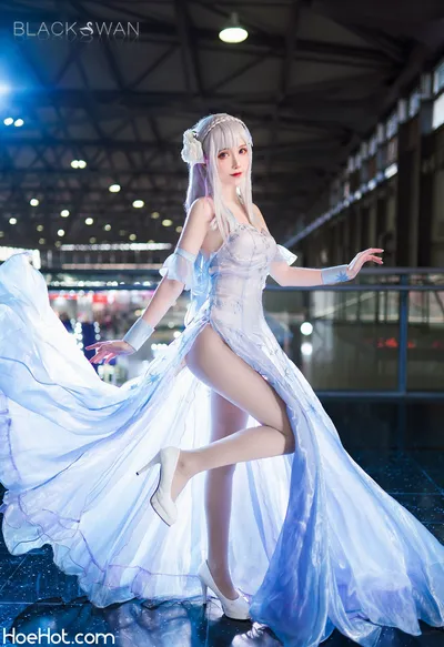 Sakiiii翎柒 Emilia Crystal Dress nude cosplay leaked 502358