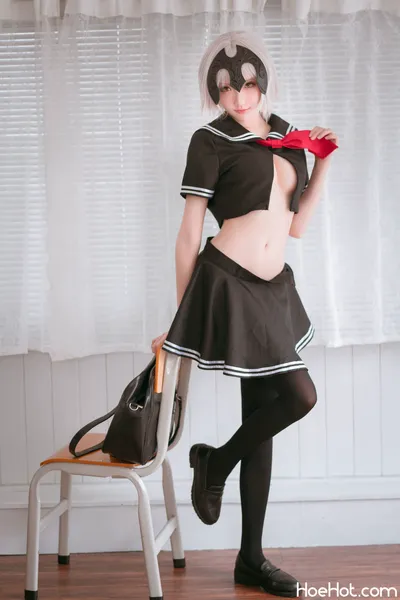 [瓜希酱]  黑贞德 校服 nude cosplay leaked 519590