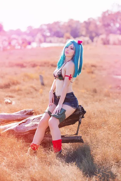 Amy Thunderbolt - Bulma Bikini nude cosplay leaked 529714