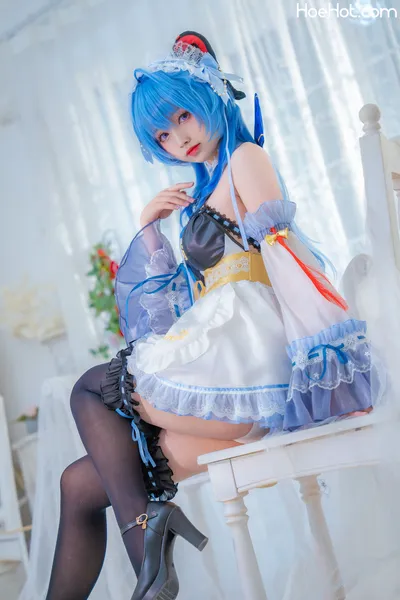 Komaki - Ganyu maid nude cosplay leaked 284704