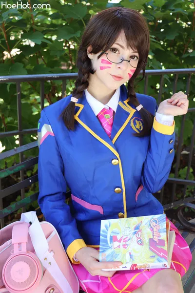 Melondoki - D.Va schoolgirl nude cosplay leaked 283206