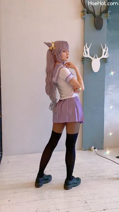 Shirogane-Sama - Keqing School Uniform nude cosplay leaked 312130