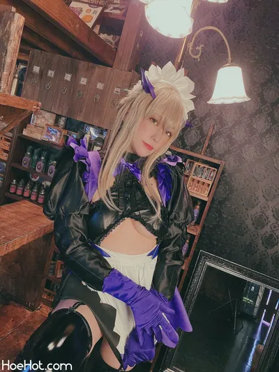 [林檎蜜紀] ドスケベ下乳のカルデアメイド🖤アルトリアオルタ (with Mov) nude cosplay leaked 347823