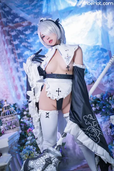 虎森森 - 2B女仆 nude cosplay leaked 382541