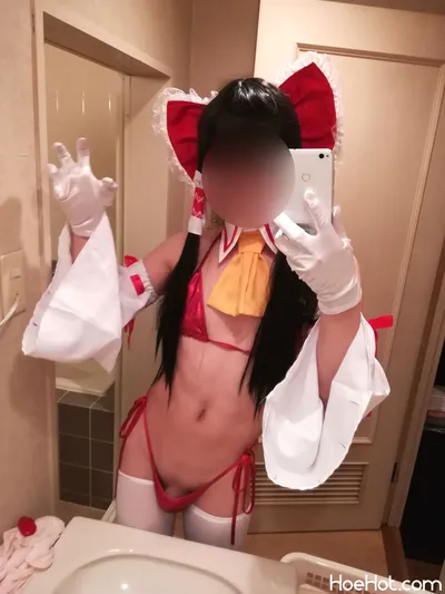 Hatarabu - Reimu red bikini nude cosplay leaked 80762