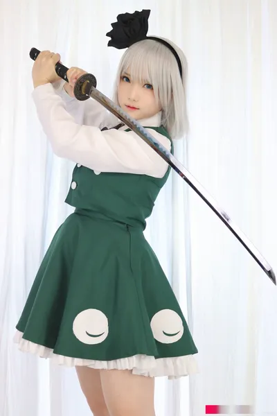 Yukina - Youmu Konpaku nude cosplay leaked 6932