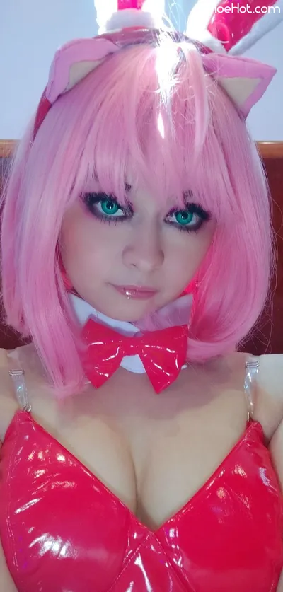 Pink Lucybell - Amy Rose nude cosplay leaked 295786