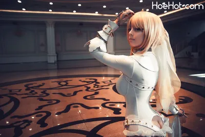 Helly Valentine - Saber Bride nude cosplay leaked 156461