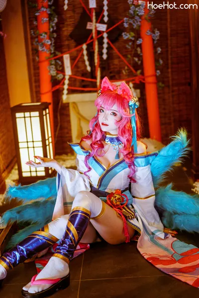 雯妹不讲道理/wenwenKira - Spirit Blossom Ahri nude cosplay leaked 516024