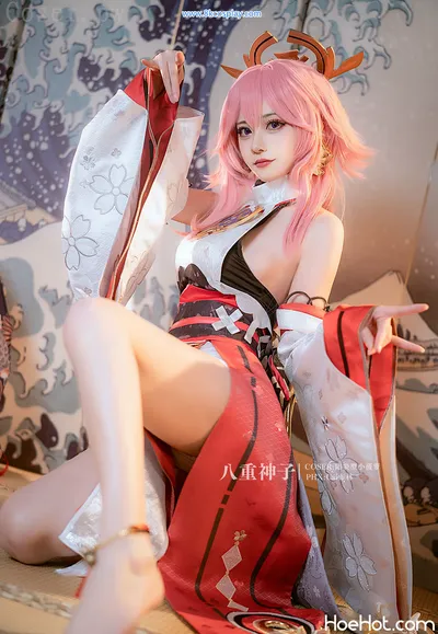 [阳炎型小菠萝] 八重神子 Genshin Impact Yae Miko nude cosplay leaked 230468