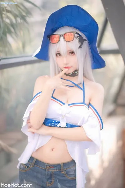 [花柒Hana] 斯卡蒂泳装 明日方舟 Arknight Skadi nude cosplay leaked 407828