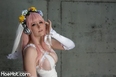 Q-ki - Super Sonico nude cosplay leaked 334675