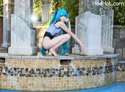 KQ-Kawaii Queentsun - Miku Swimsuit nude cosplay leaked 96550