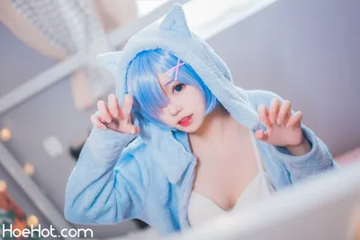 [Cosplay] 猫君君MaoJun 雷姆猫耳睡衣 nude cosplay leaked 135960