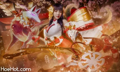 Arena of Valor Cosplay Fox Shrine Maiden Tel&#039;Annas nude cosplay leaked 244138