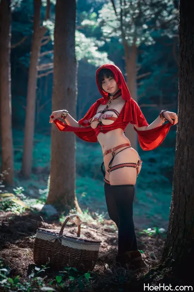 Mimmi (밈미) - DJAWA  Photo -  Naughty Red Hiring Hood nude cosplay leaked 468200