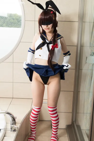 (fantia) [Today Cosplay is a side dish] Kan**lle・&quot;Shigure wearing Shimakaze&#039;s uniform&quot; Cosplay Gonzo Pornography! (Kantai Collection -KanColle-) nude cosplay leaked 504386