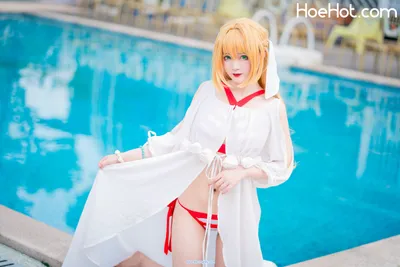 [七海抹茶酱] 尼禄泳装 FATE Nero Swimsuit nude cosplay leaked 242099