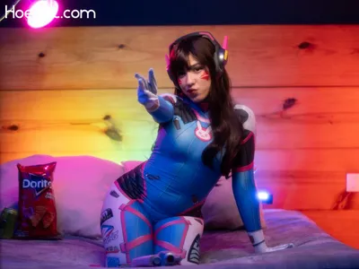 Miyashi - D.Va nude cosplay leaked 55305