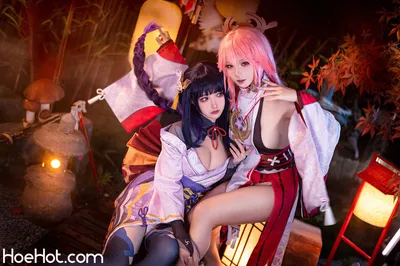 伊喵君_Nya NO.007 伊喵君_Nya &amp; JingSan - 《原神-鸣神双人》 八重&amp;雷神 双倍快乐 nude cosplay leaked 333771