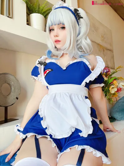 Caticornplay - Maid Gawr Gura nude cosplay leaked 1588