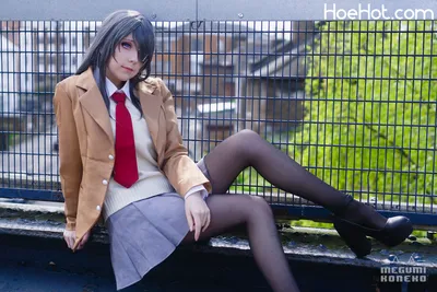 Megumi Koneko - Mai Sakurajima School Uniform nude cosplay leaked 587720